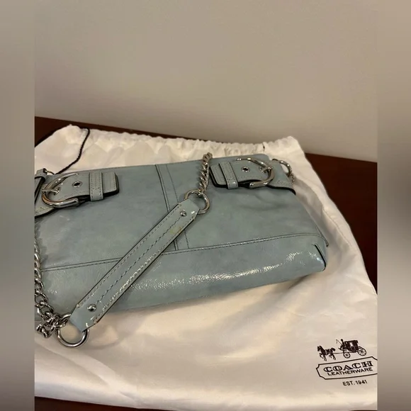 Baby Blue Coach Clutch - Picture 7 of 11